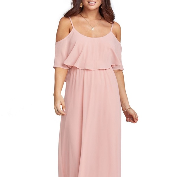 SHOW ME YOUR MUMU Caitlin Cold Shoulder Gown NWT - Picture 2 of 6